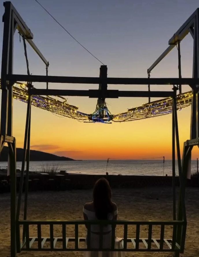 Coucher de soleil sur la baie