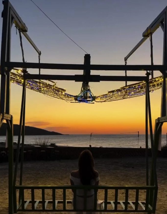 Coucher de soleil sur la plage